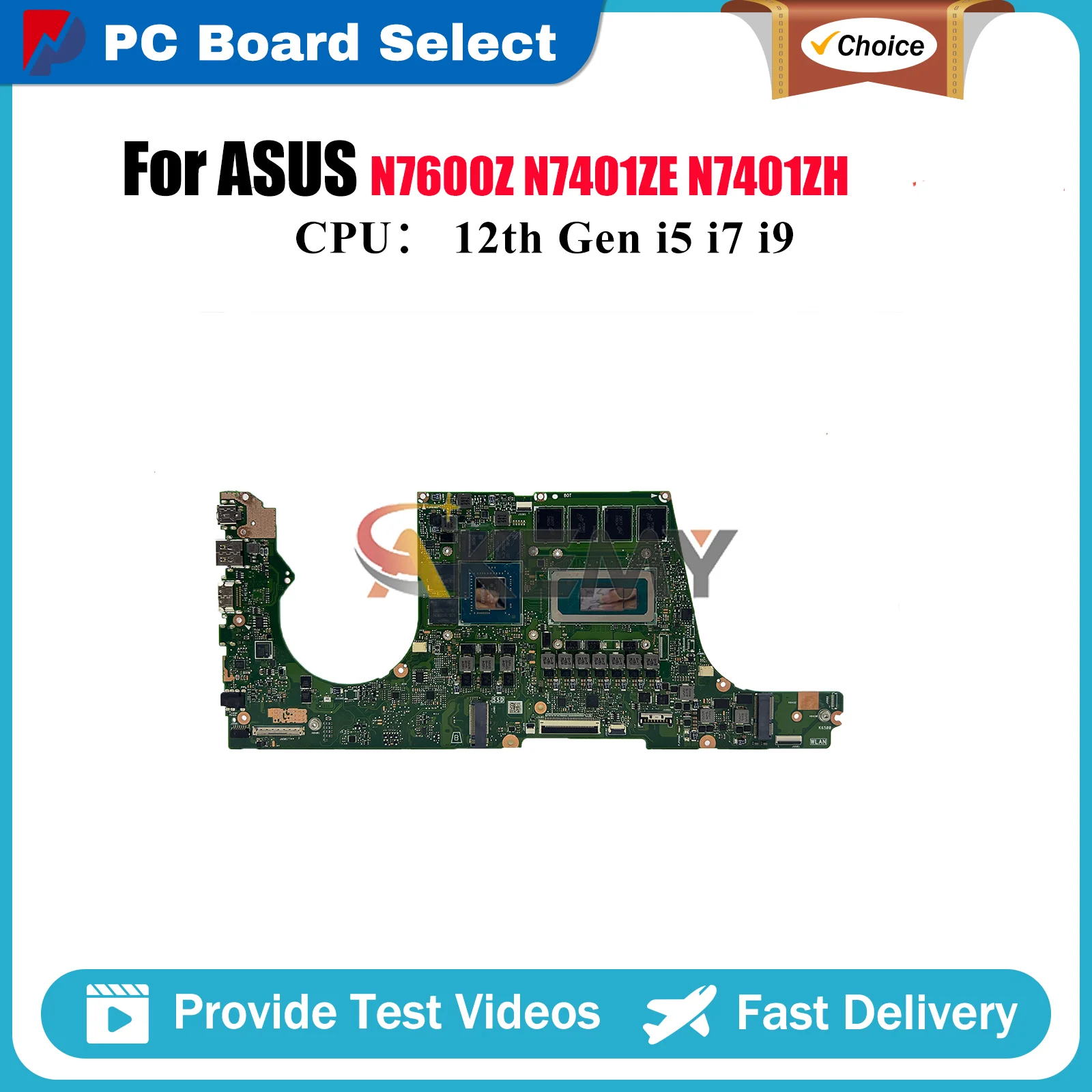 

N7401ZC Материнская плата для ноутбука ASUS Vivobook N7401ZH N7401ZE N7600Z K6400Z K6500Z N7401Z Материнская плата с 12-го поколения i5 i7 i9 fast