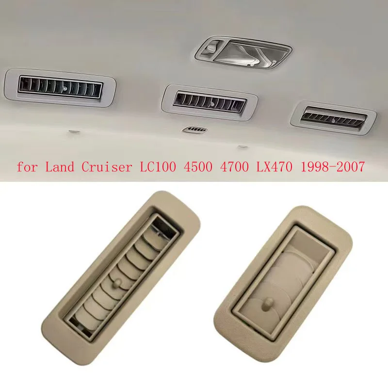 

Автомобильные аксессуары: бежевые потолочные вентиляционные решетки для Land Cruiser LC100 4500 4700 LX470 1998-2007, дефлекторы для крыши.