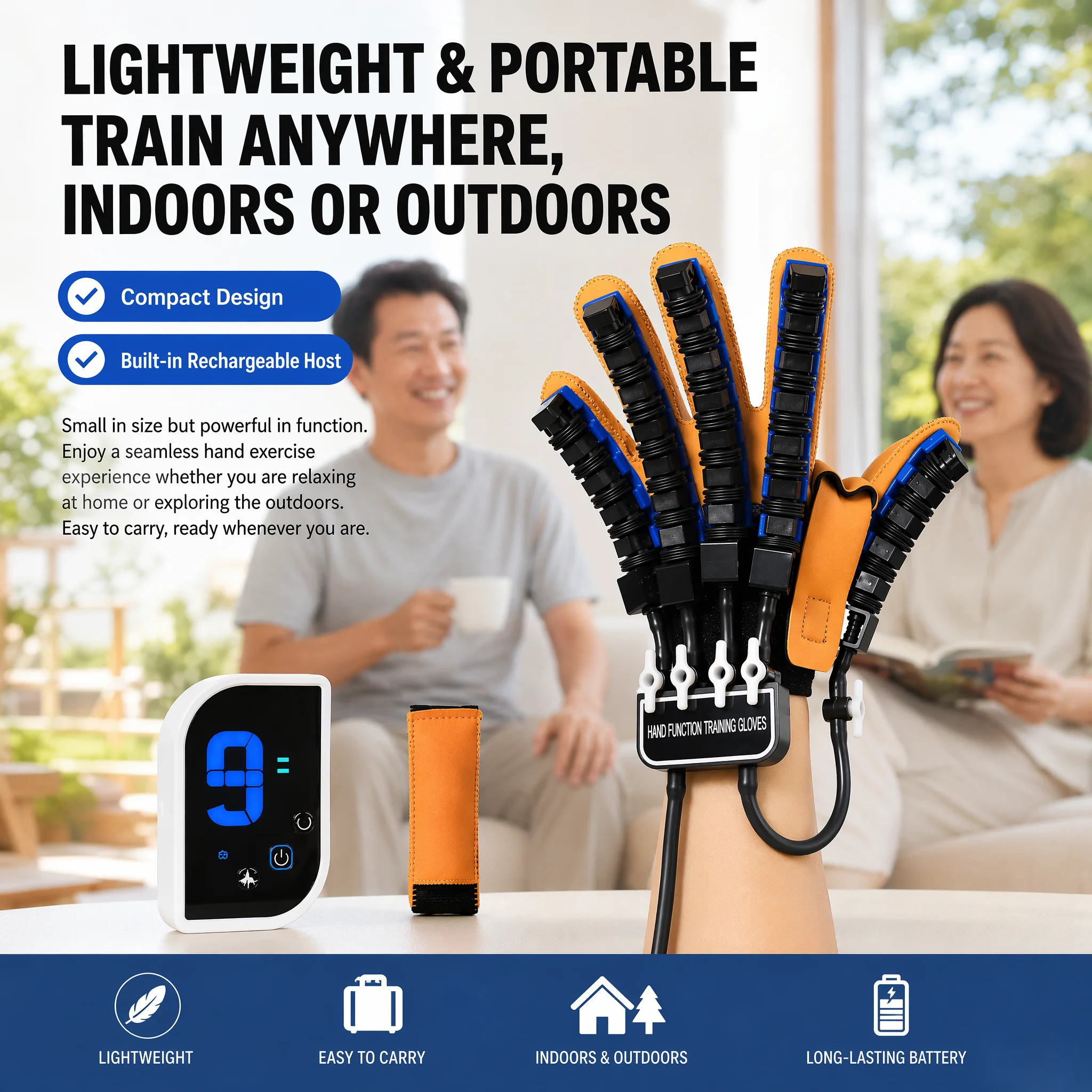 Robotic Rehabilitation Gloves Left Right Hand Exercise Trainer Finger Training Equipment Stroke Hemiplegia Cerebral Infarction