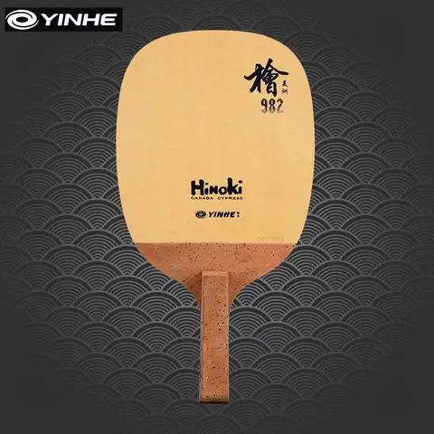 Original YINHE 982 Japanese Penhold JS Hinoki Table Tennis Blade 1 Ply SOLID Hinoki Ping Pong Bat Paddle Ping Pong Racket