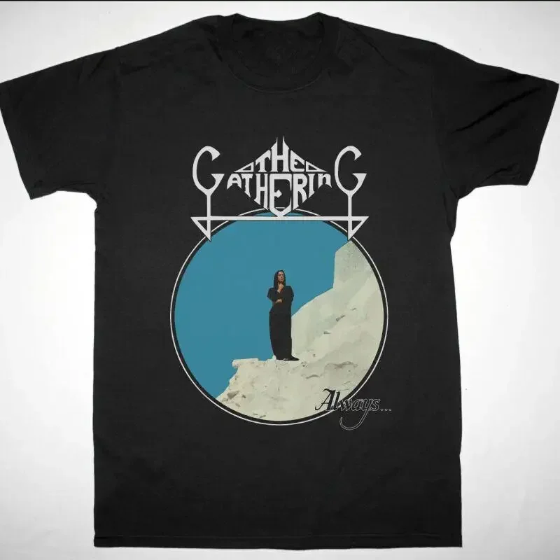 Vtg THE GATHERING ALWAYS Baumwoll-T-Shirt in allen Größen, schwarz, AP565