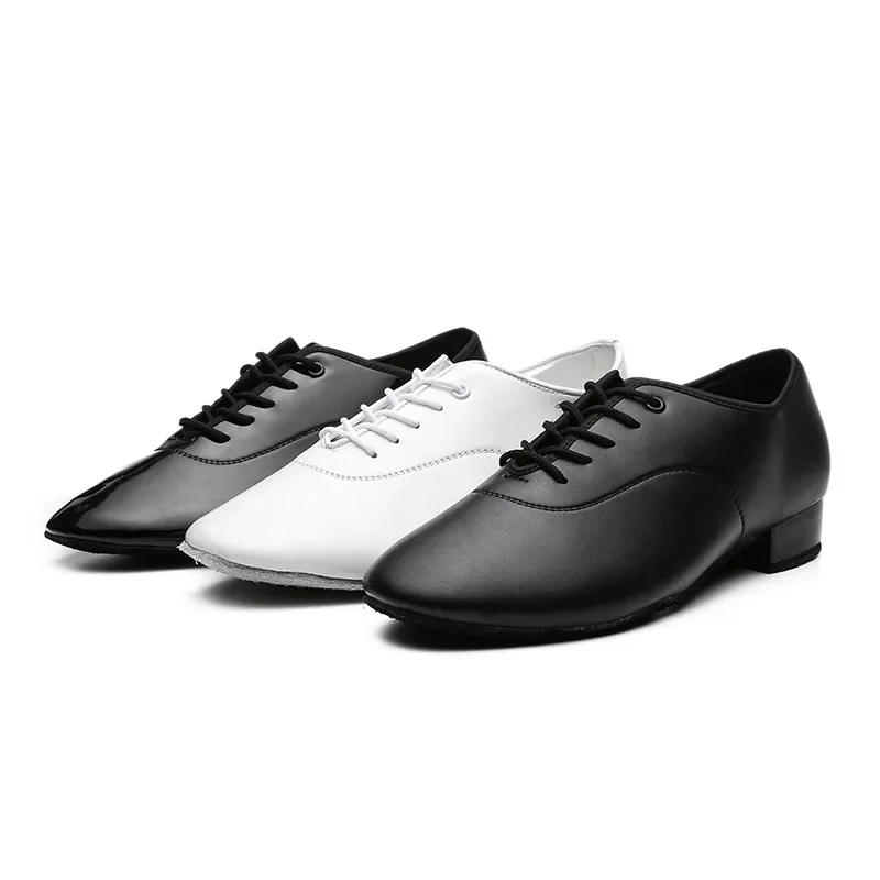 New men\'s dance shoes latin ballroom dance shoes modern indoor shoes men tango waltz danicng pu shoes