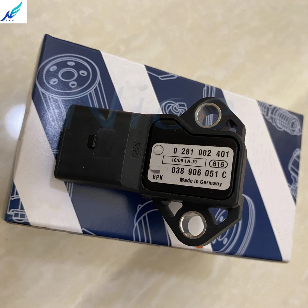 2 Pieces New OEM 0281002401 V-W Aud-i TDI Turbo Air Boost Intake Manifold Pressure 3 Bar 3-Bar MAP Sensor