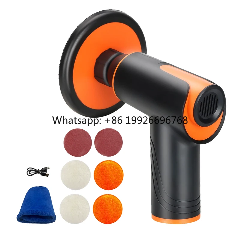 

Multi-functional Wireless Electric Car Polisher Paint Polishing Cleaning Machine Scratches Repair Waxing Tools USB Rechargeable