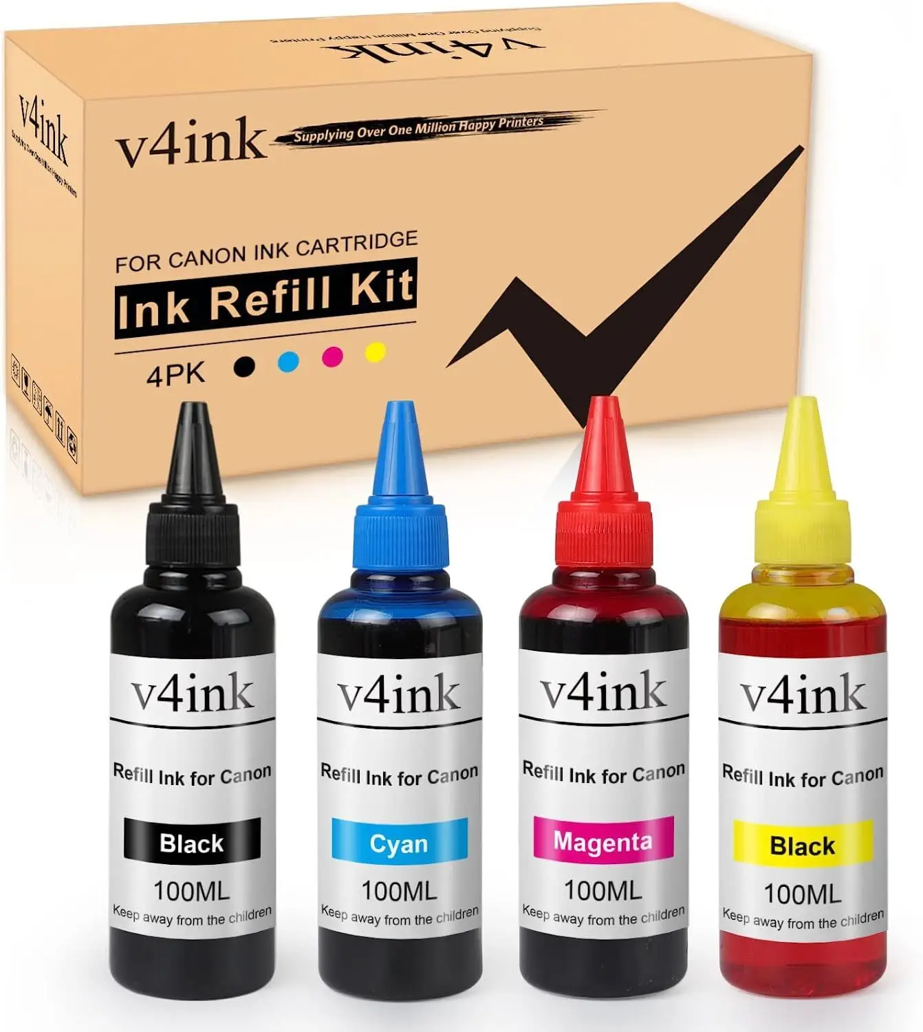 v4ink 4PK PGI-250 CLI-251 Бутылка с чернилами