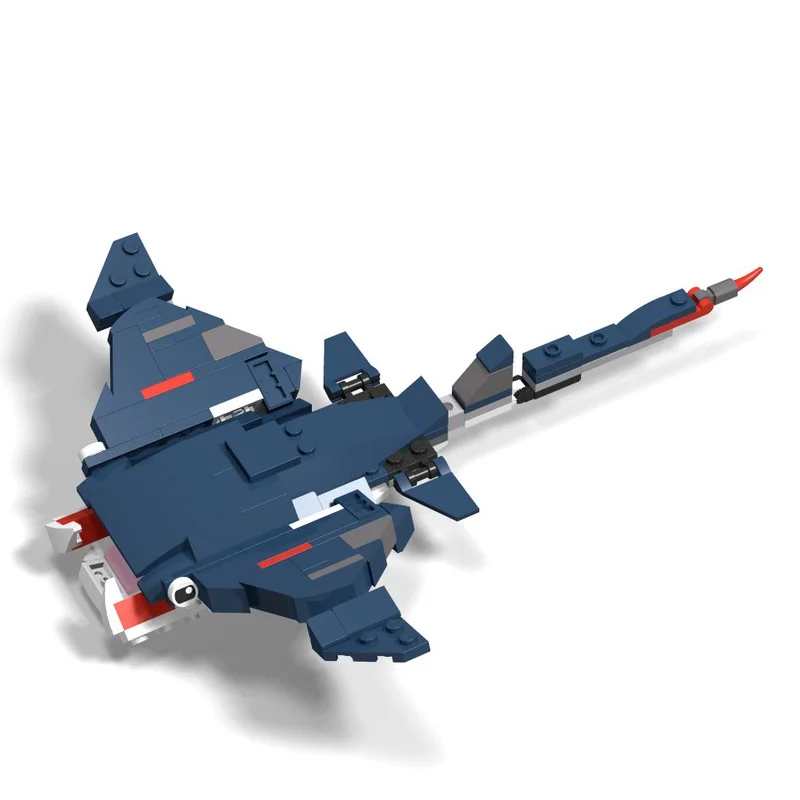 

169 шт. MOC Manta Ray, образовательный строительный блок, рождественский подарок, креативный обучающий и сборный комплект для развития концентрации и терпения