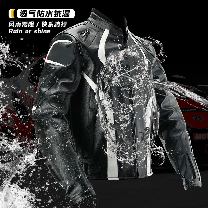 

Motorcycle Jacket Man Waterproof Protective Motobiker Racing suit Moto Set with removable liner Riding Coat Windproof