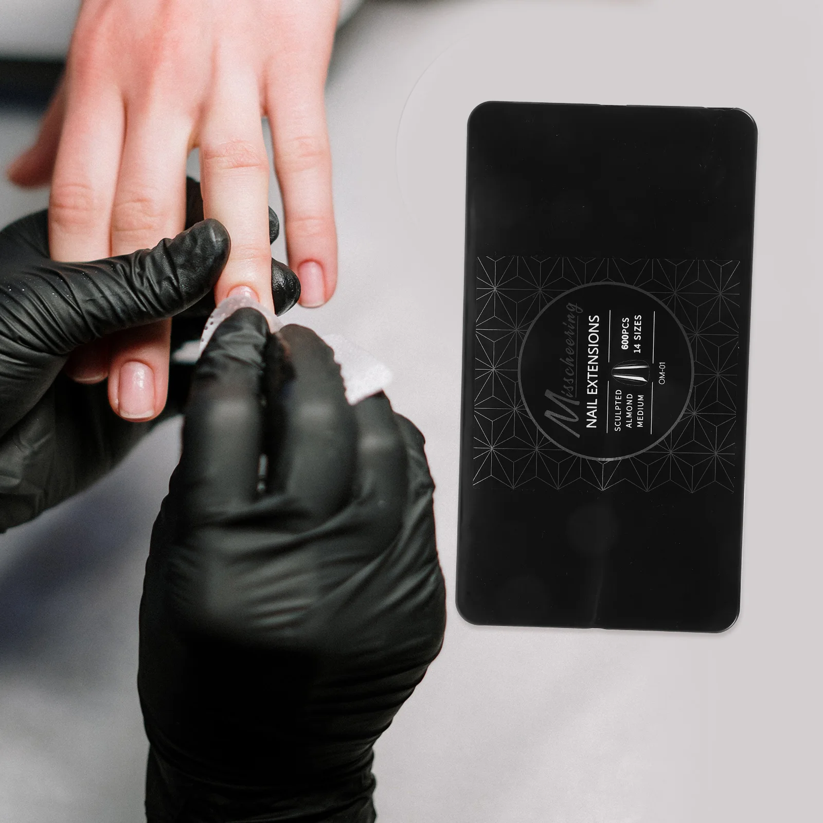 600 pçs dicas de unhas transparentes unhas falsas imprensa clara em forma de amêndoa gel acrílico cobertura completa extensões artificiais