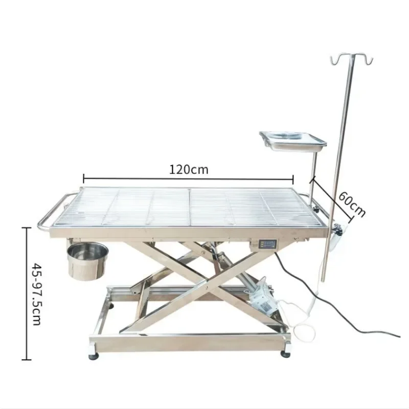 Pet Operating Table Recyclable and Durable Electric Lifting Treatment Table Stainless Steel Cat Dog Full Body Examination Table