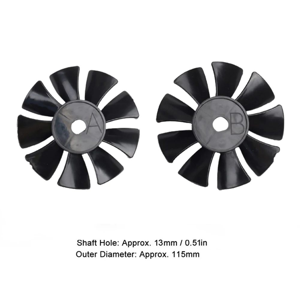 Waterproof High Quality Low Noise Home Fan Blade Air Tools Black Compact Exquisite Oil-free Plastic 2pcs 550W/750W