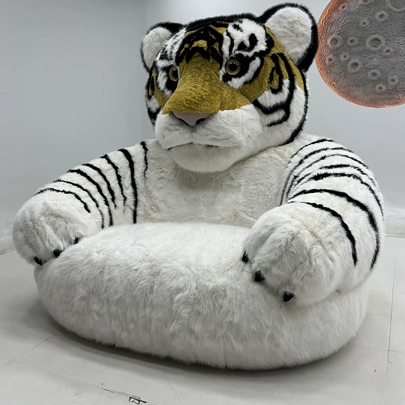 Modern Designer Furniture Animal Shape Armchair Bed Tiger-shaped Sofa High-density Sponge Armchair Sofa For Children's Bedroom