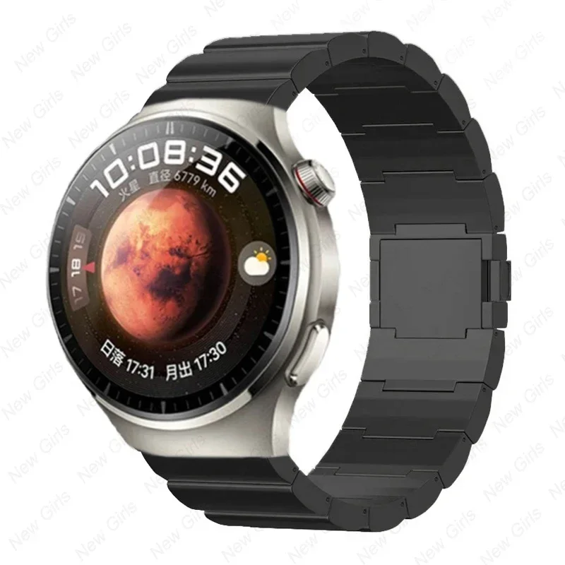 Samsung Watch用マグネティックストラップ,Huawei Watch gt3pro用デラックスチタンブレスレット,gt4 46mm,究極の4 4pro, 46mm, 3 45mm
