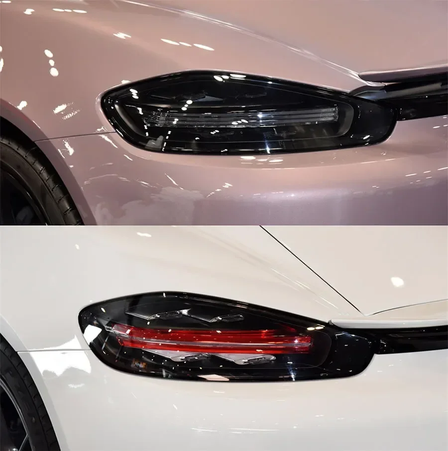 

For Porsche 718 2016 2017 2018 2019 2020 2021 2022 Car Accessories Rear Taillight Shell Tail Lamp Cover Brake Lights Mask