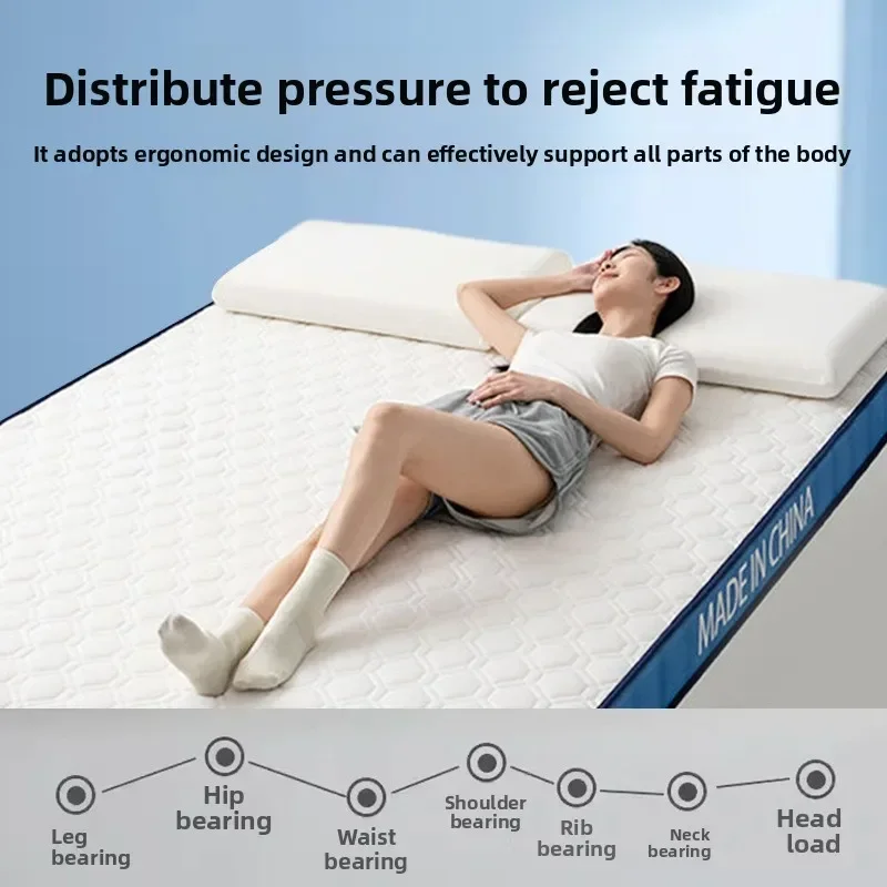 

New Upgraded Blue Edge Mattress, Soft Cushion Breathable Comfortable Mattress, Easy To Fold And Store Tatami Dormitory Mattress