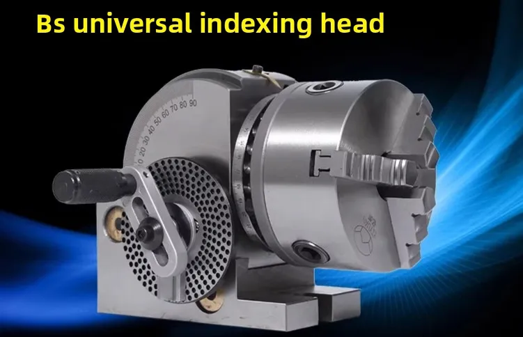 Milling Machine BS-0/BS-1, Precision Universal Indexing Head Indexing Plate, Rotary Table Small Simple Vertical Indexer
