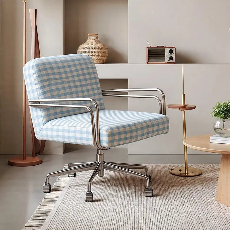 Home Comfort Computer Chair Sediary Office Desk Chair Lifting Rotating Function Study Chair with Backrest for Ergonomic Support