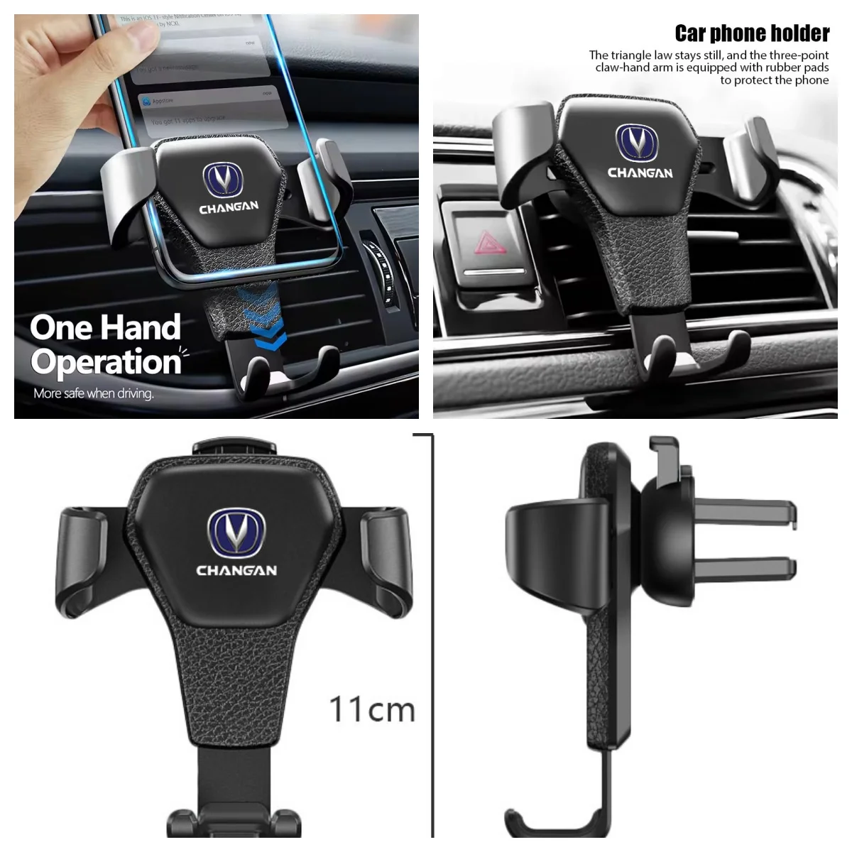 Car Air Vent Gravity Phone Holder For Changan CS35 CS55 CS75 Oshan Uni‑K Stable Cell Phone Mount Auto Interior Accessories