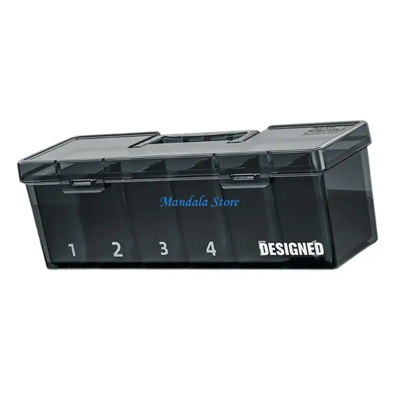 

U2JC Transparent Parts Box Container Case Feature Customizable Dividers for Efficient Workshop and Home Application