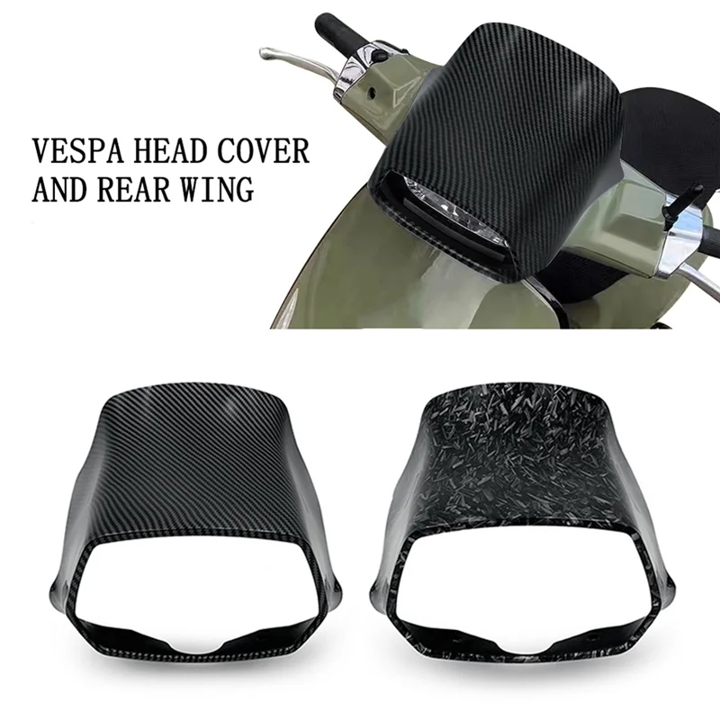 

A77Q-Motorcycle Front Fairing Headlight Cover Windshield Fairing For Vespa Sprint 150 Motorcycle Accessories