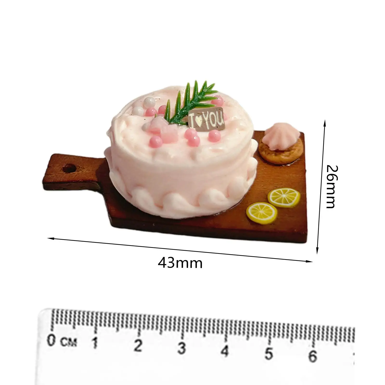 1:6 1:12 3D 미니어처 음식 인형 집, 정원 장면 액세서리