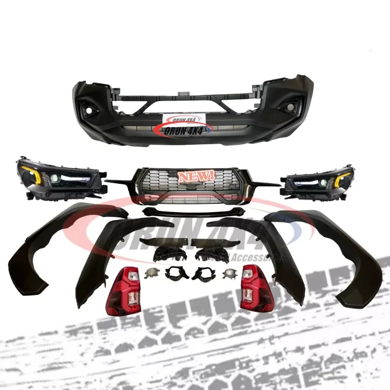 Kit Bodi Gaya G Baru Bodykit 2020 2021 2022 2023 Peningkatan untuk Hilux Kit Facelift Baru 2024