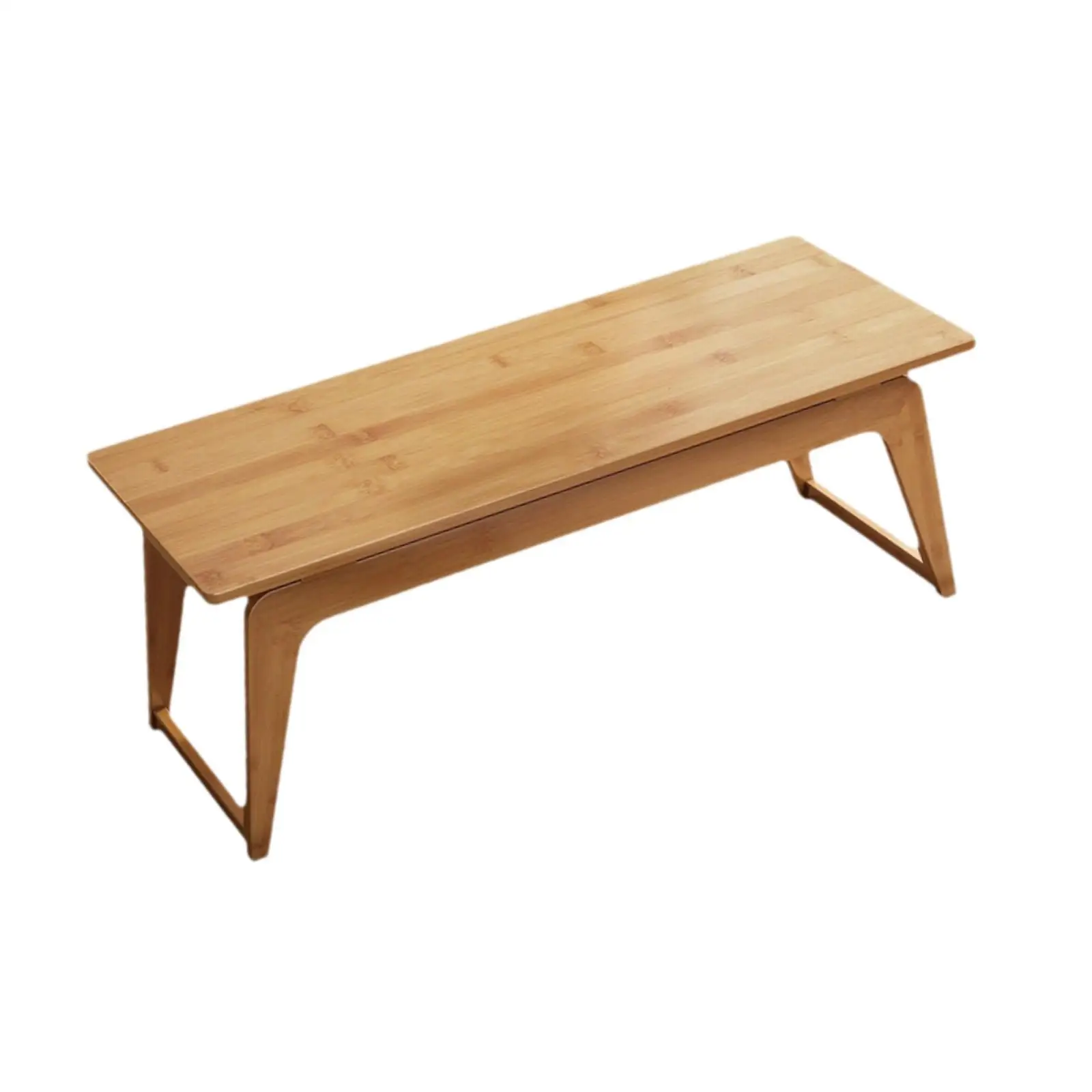 

Маленький складной портативный современный бамбуковый прямоугольный кофейный столик 70 см для небольших помещений, балкона, улицы, дома, спальни