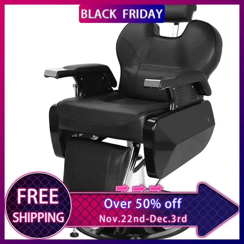 

All Purpose Hydraulic Barber Chair Recline 360 Degree Swivel Height Adjustable Heavy Duty Hairdresser Chair Beauty Salon Spa