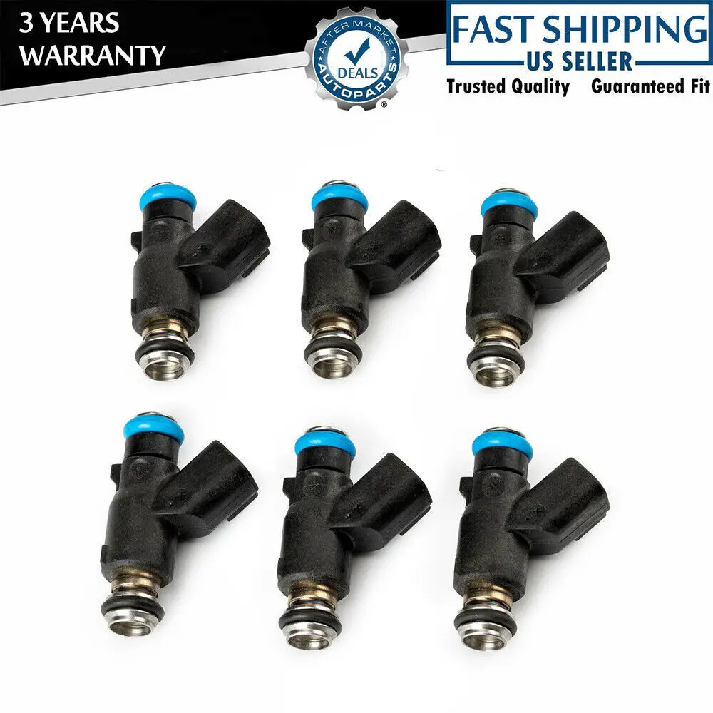 

Set of 6 Fuel Injectors For Fit 2007-2012 Kia Hyundai Veracruz 3.8L 35310-3C000