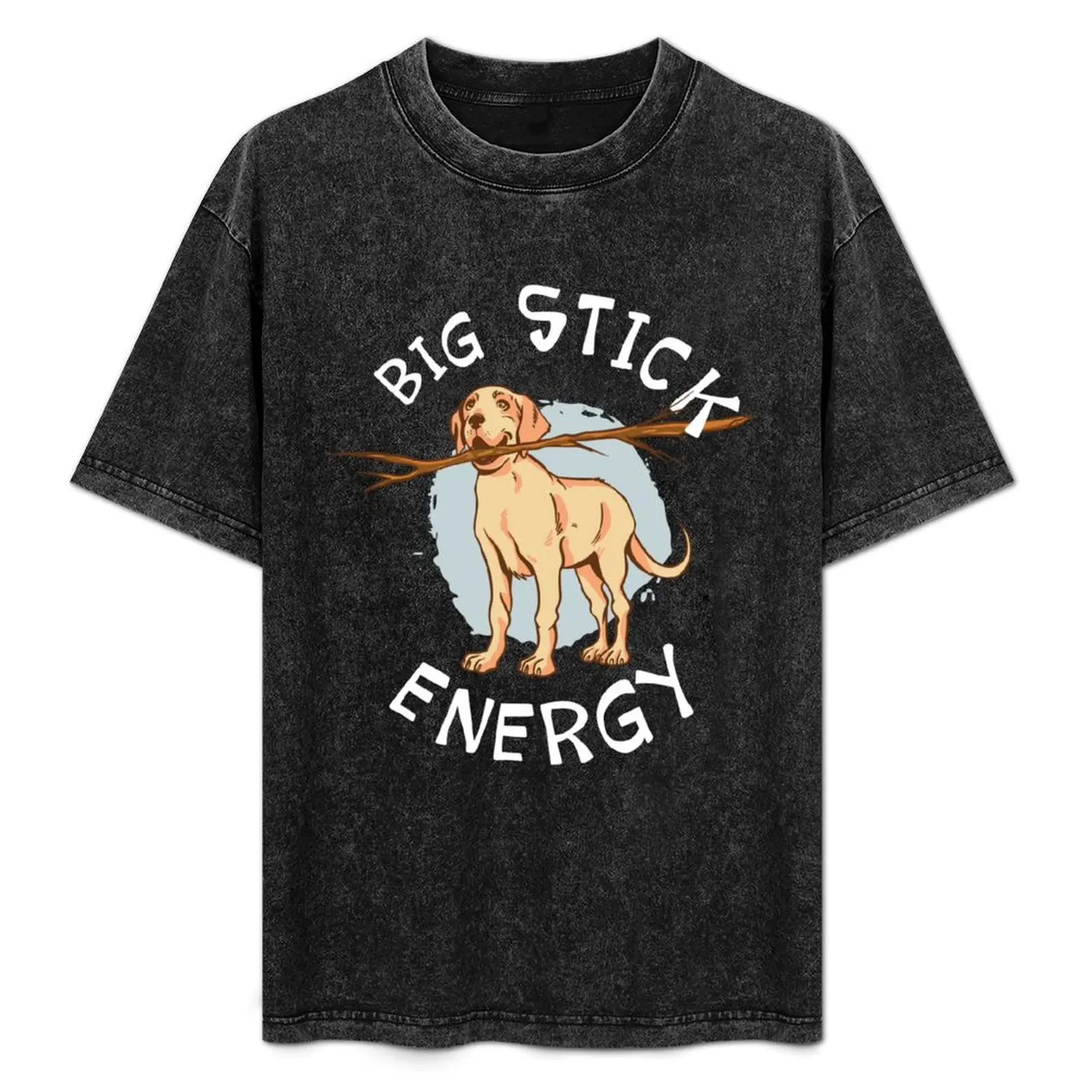 

Big Stick Energy Funny Yellow Lab Retriever Owner Gift T-Shirt oversized basketball graphic tees designer shirts mens clothing