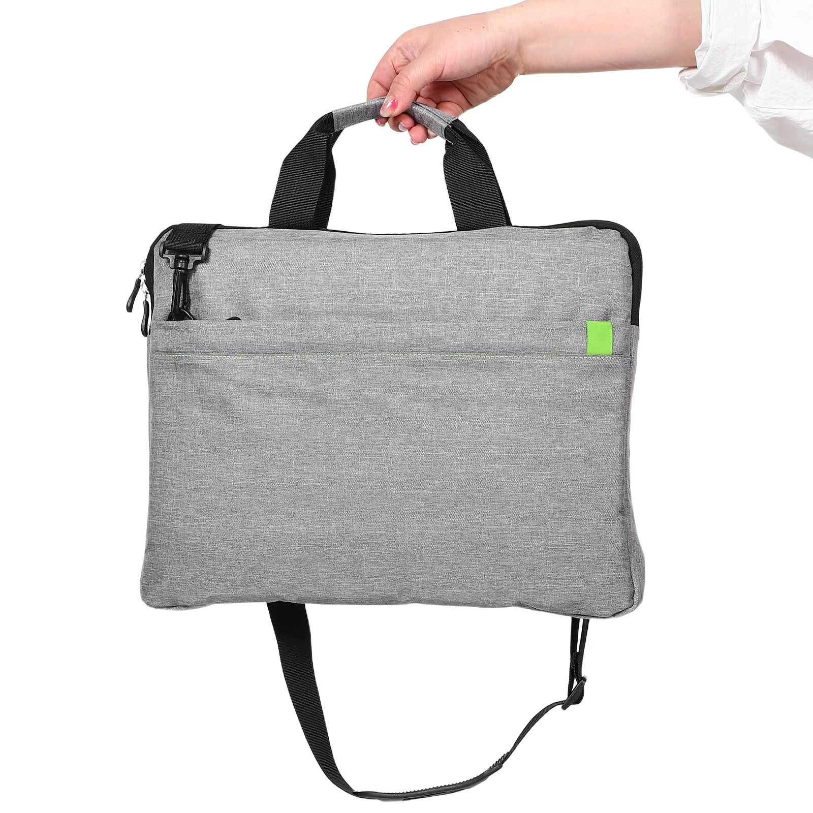 

Solid Color Large Capacity Laptop Bag Lightweight Crossbody Shoulder Stylish Simple Design Multifunctional Office Travel School