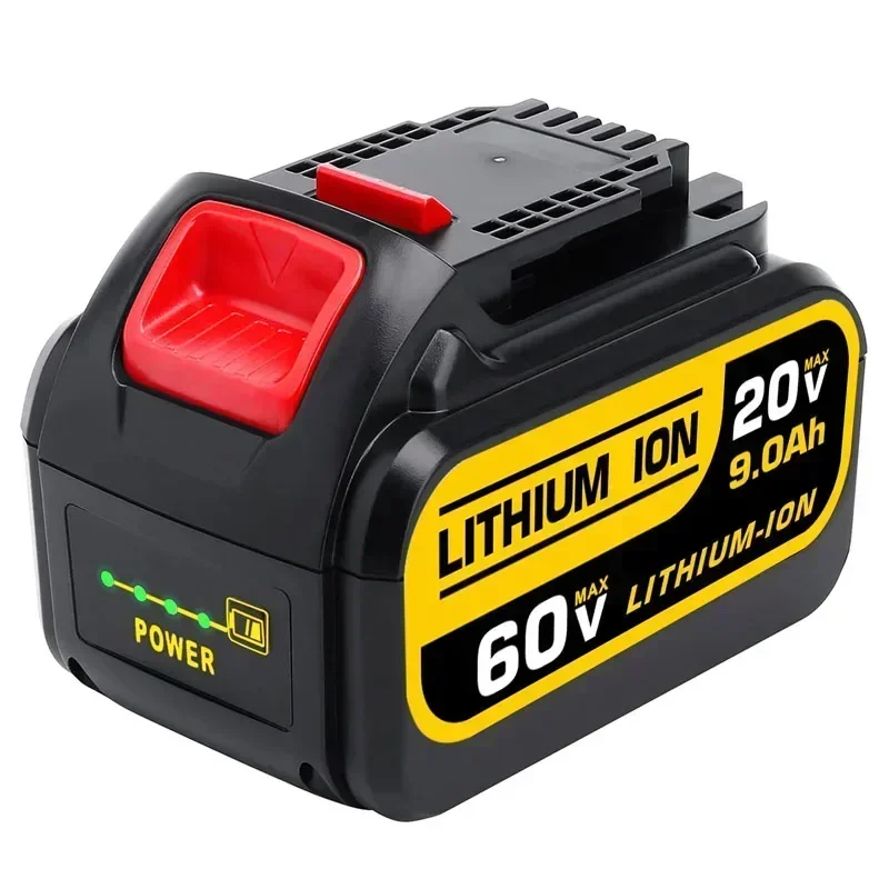 9Ah 20V 60V MAX Replacement Battery for Dewalt 120V DCB606 DCB609 DCB205 DCB204 DCB206 DCB209 Power Tools Lithium-Ion Batteries