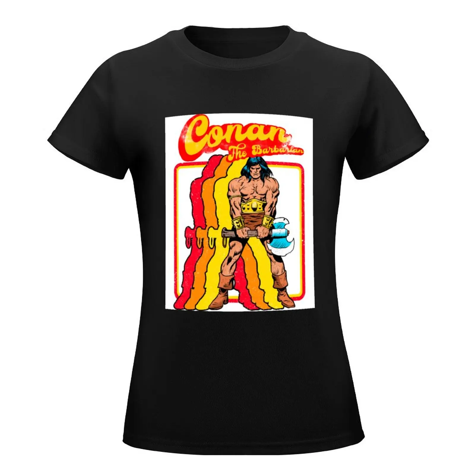 Conan Retro Conan The Barbarian T-Shirt korean fashion vintage workout shirts for Women