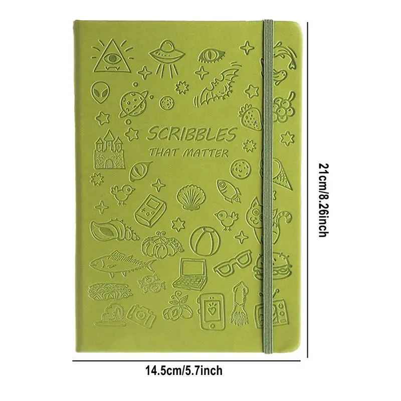 Recipe Notebook Write In Notebook A5 Blank Recipe Book Elastic Cord PU Leather Cover Journal Book With Ribbon Bookmark For Girls