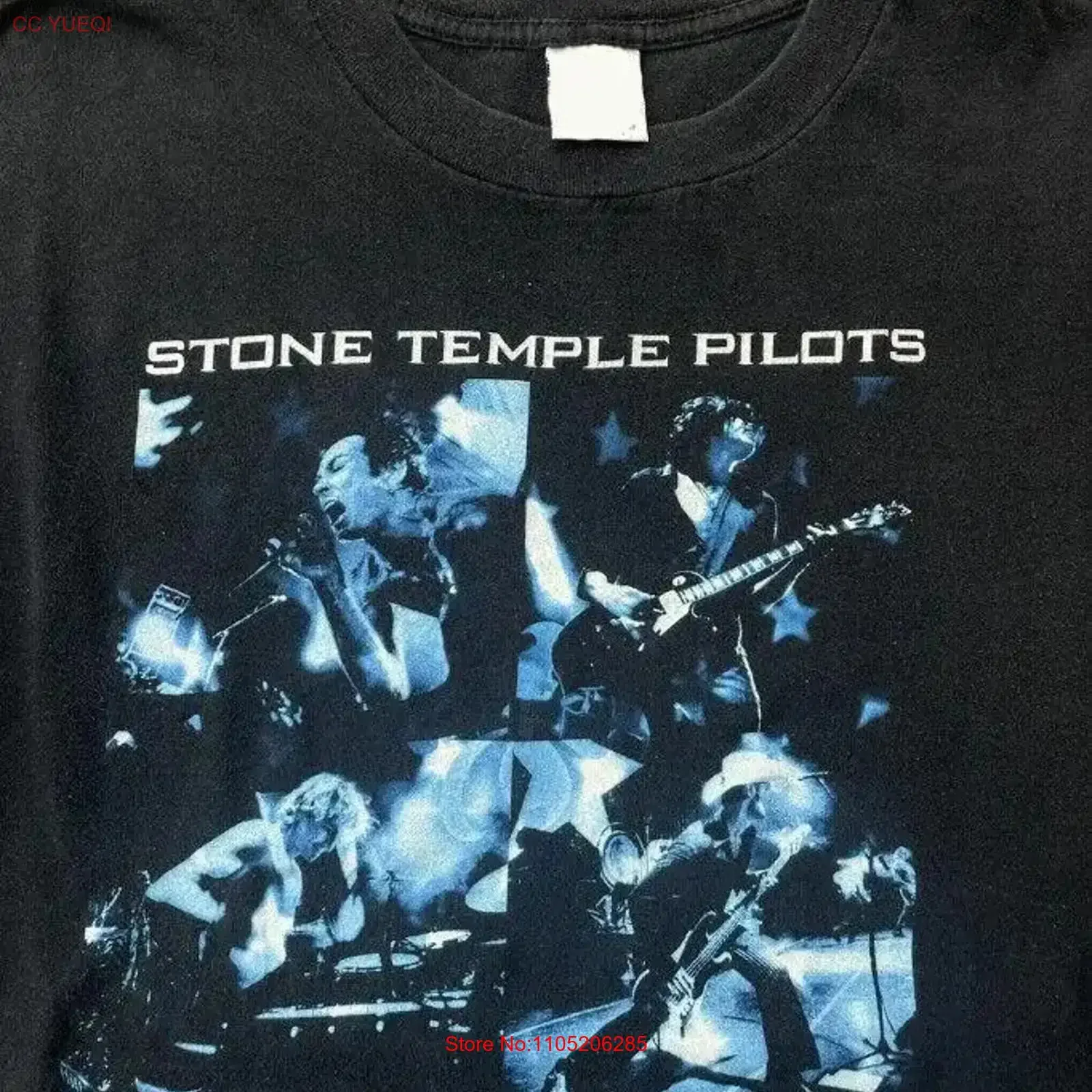 Remake Stone Temple Pilots 2001 T Shirt unisex black classic style vintage Washed Comfortable Stretched Unisex Slightly