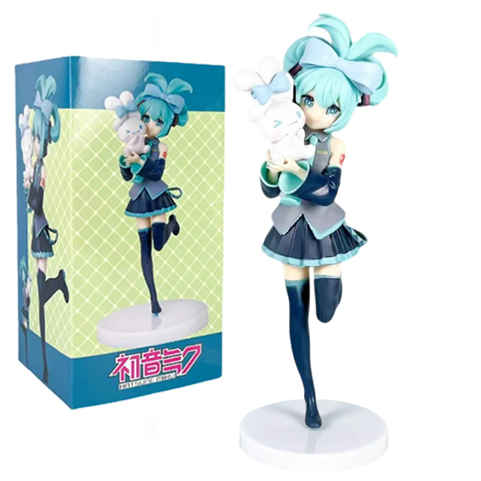 Hatsune Miku Desktop Leuke Actie Blind Box 14-20 Cm Staande En Zitten Versie Anime Beeldje Kawaii meisje Model Speelgoed Gift