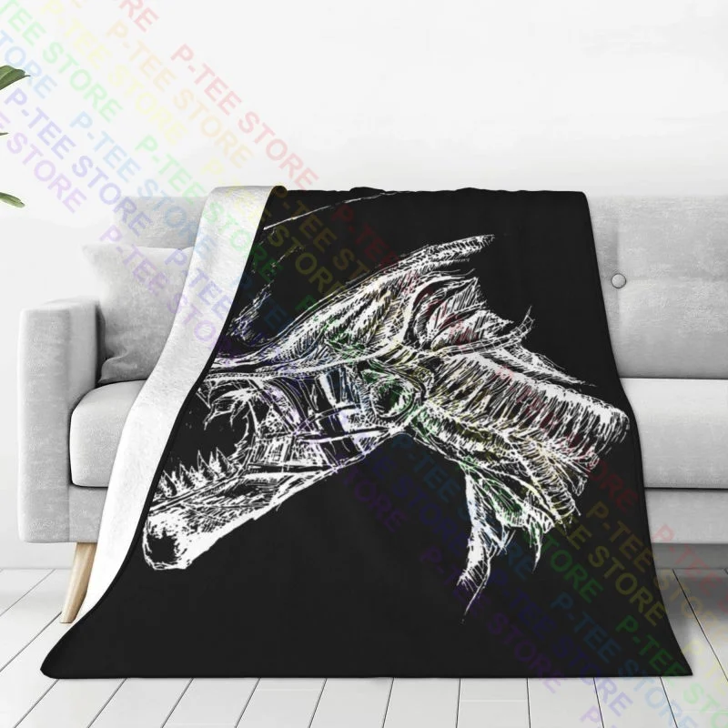 Aliens Xenomorphs Head Wariior 80S Blanket Autumn Bedspread High-Grade Skin Friendly Sofa Decorative