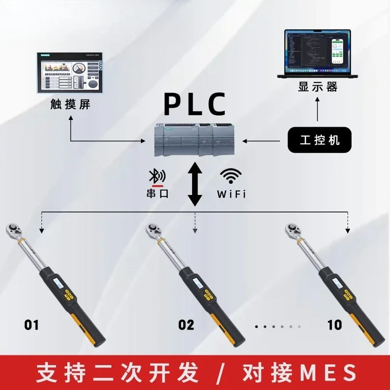 Torque Wrench High Precision Bluetooth Communication Wireless PLC Digital Display Angle Torque Wrench Industrial Grade
