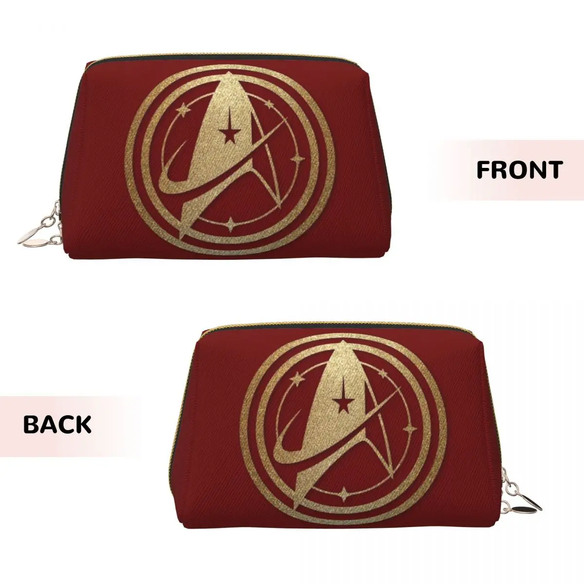 Star Treks Science Fiction TV Series  Women Cosmetic Bag Travel Makeup Organizer Pouch Toiletry Storage Dopp Kit Case