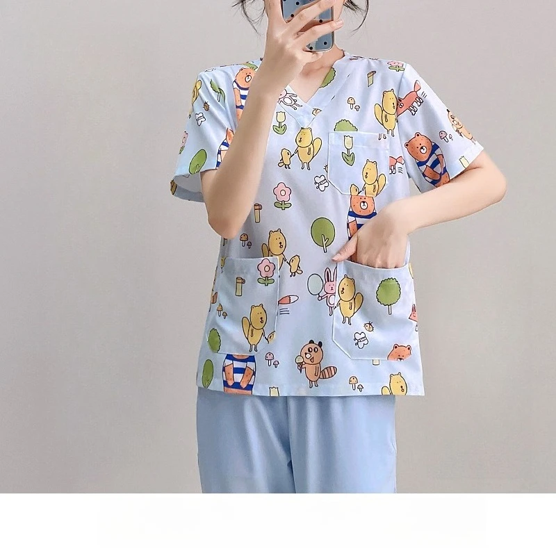 Elastic Hand Wash Clothes Maternity and Postpartum Center Oral Doctor's Neonatal Nurse Cartoon Brush Hand Clothes Men Women