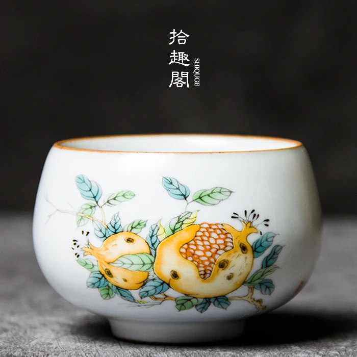 Jingdezhen Ru Kiln Antique Opening Can Cultivate Personal Tea Cups