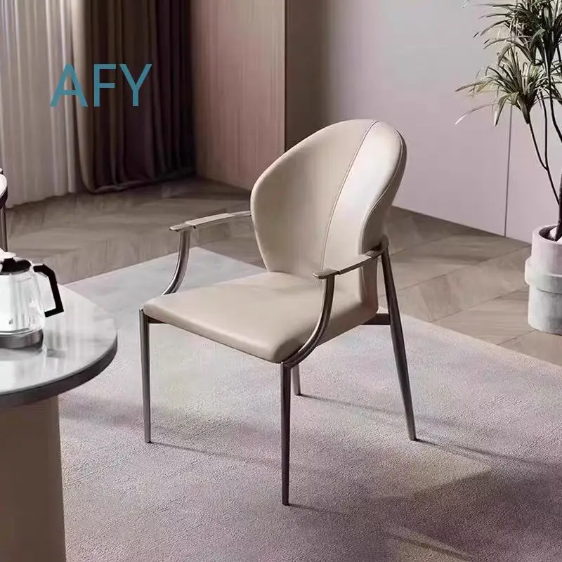 Designer Italian Luxury Tea Chair for Home Dining Stainless Steel Tea Chair for Tea Ceremony and Dining