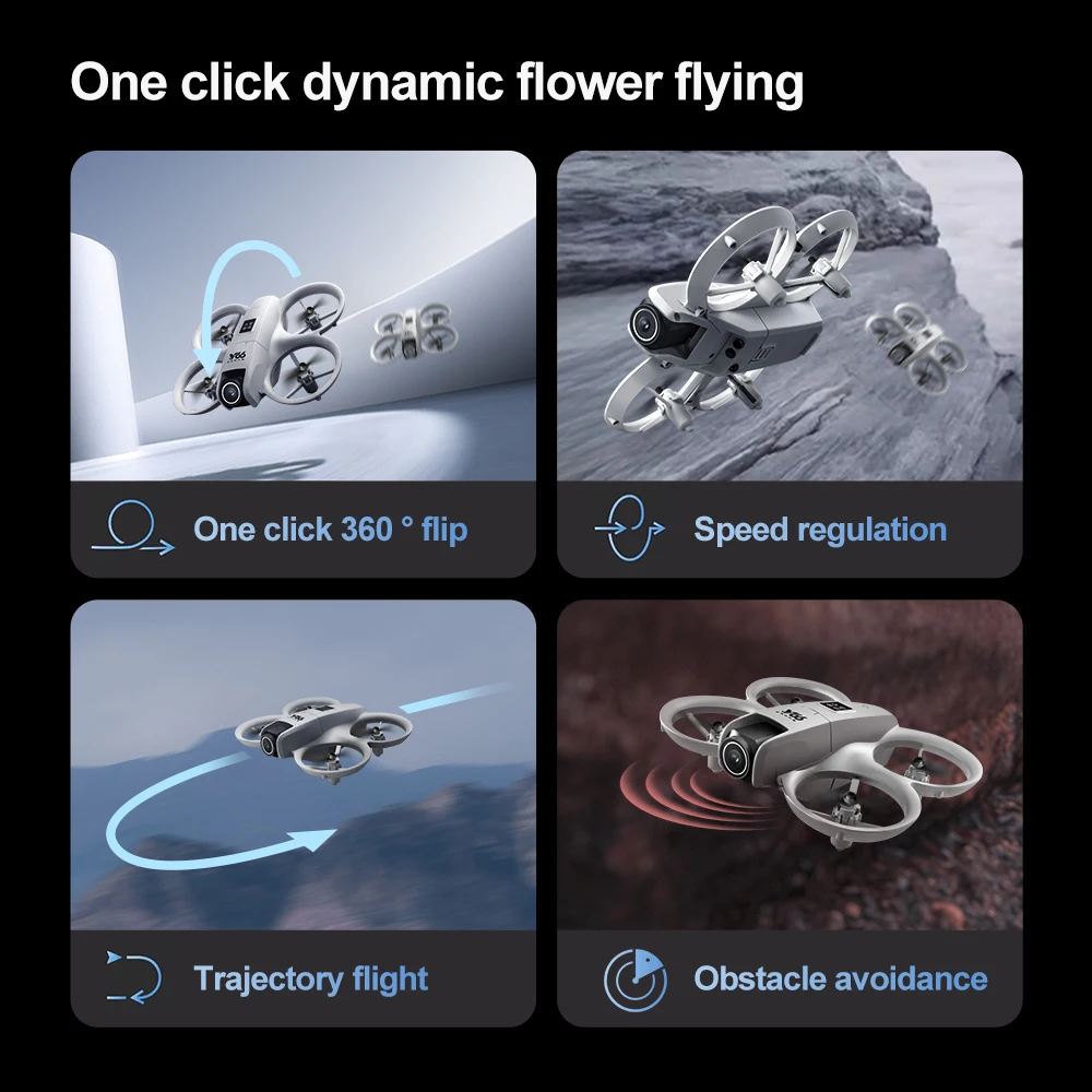 NEW V66 Mini Drone 8K Profession HD Wide Angle Camera WiFi FPV RC Dron Height Keep Helicopter Foldable Quadcopter Kids Toys Gift