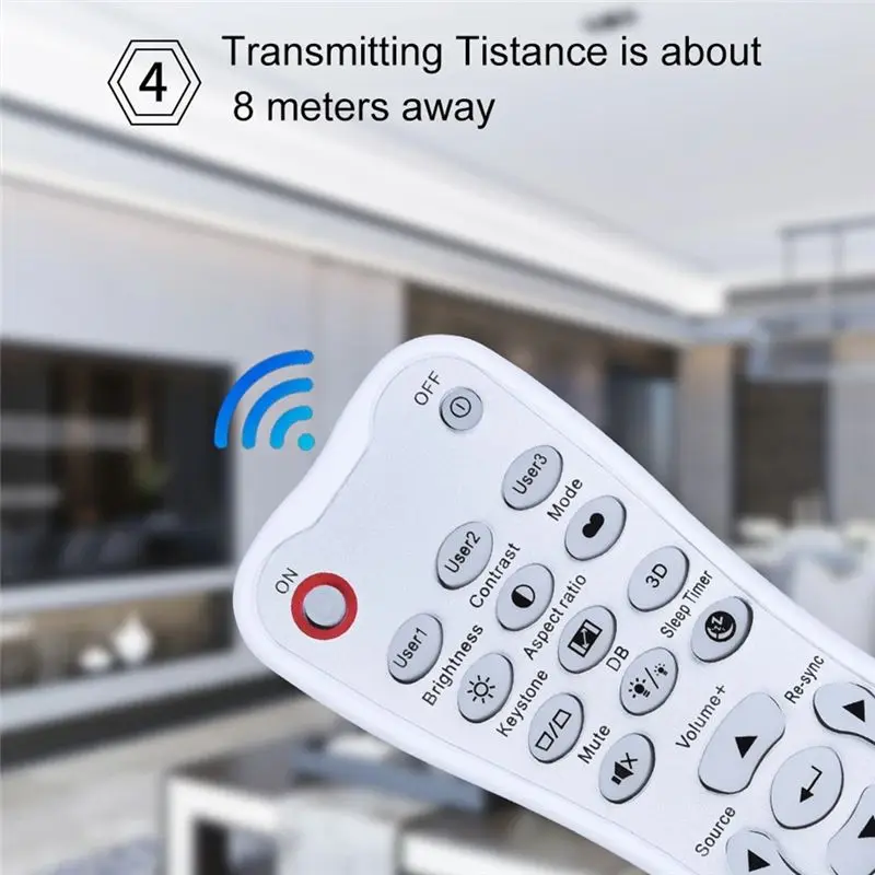 A31T Remote Control for Optoma Projector HD26 GT1080 HSF836 HDF537ST 433MHz RF Wireless Replacement