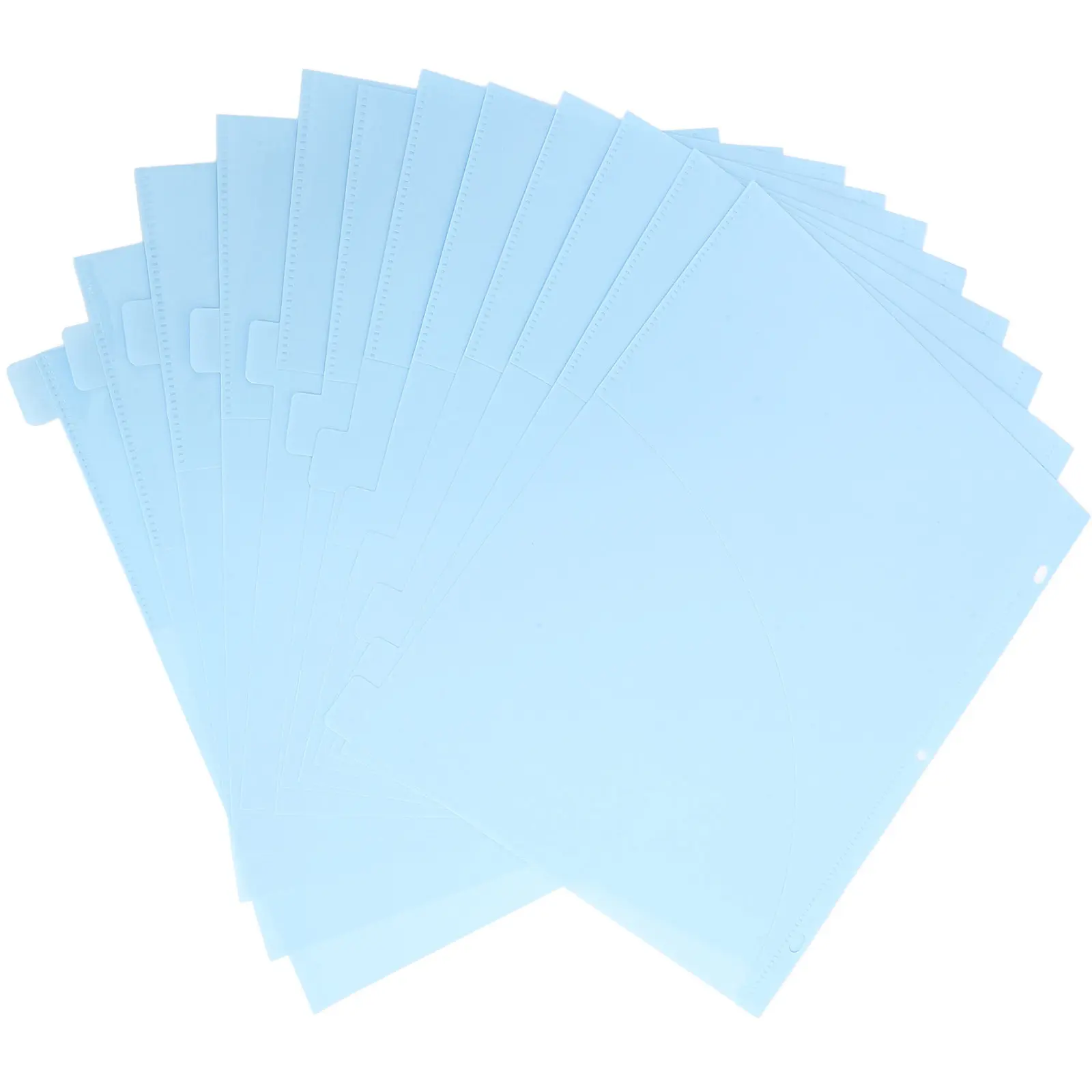 

12 шт. пластиковых карманов-разделителей на 3 отверстия для папок А4, органайзеры для фотографий, заметок, расписаний