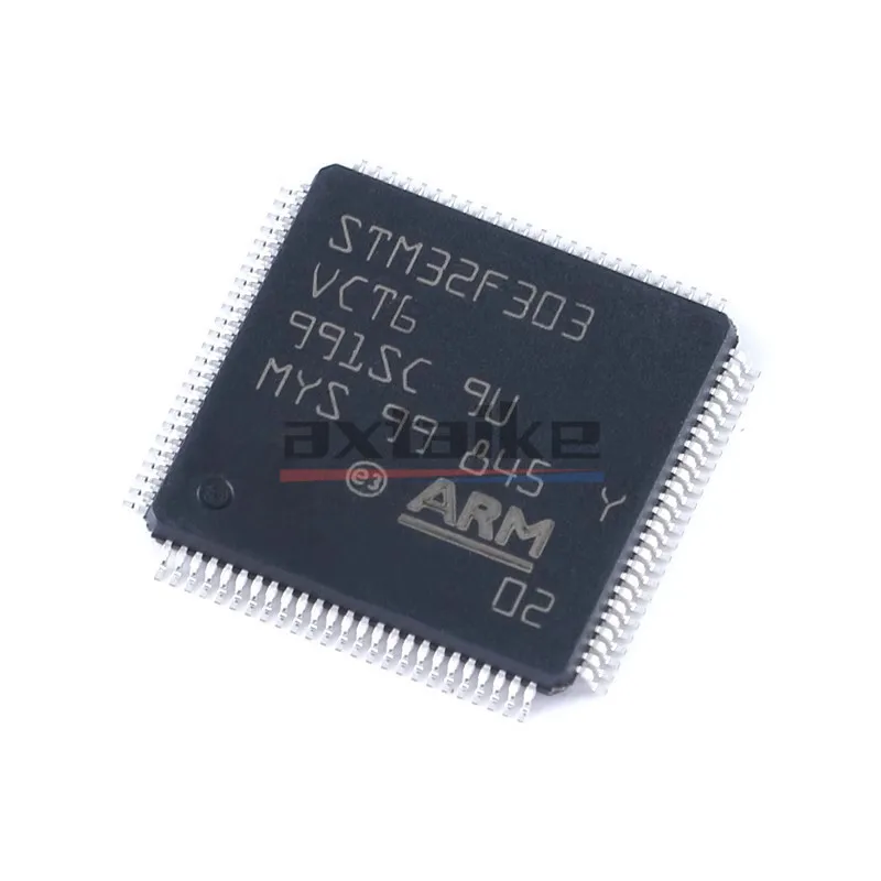 2PCS STM32F303VCT6 LQFP-100 STM32F303 256KB 40KB ARM Cortex-M4 32bit Mikrocontroller MCU SMD IC