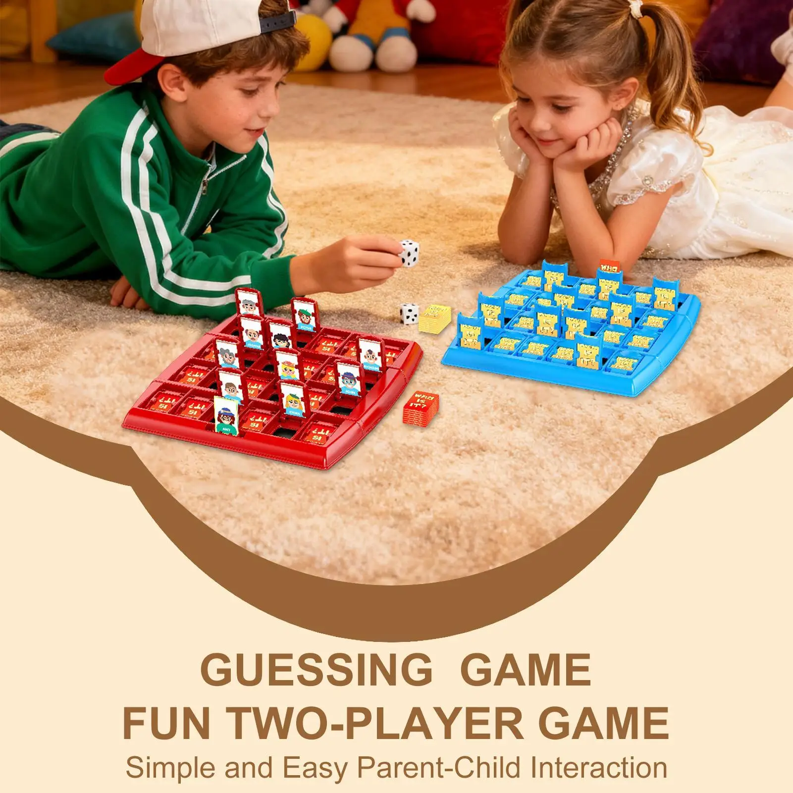 Two-Player Educational Toy Interactive Memory Logic Toy GuessWho I Am Board Game For Family Party Gathering Picnic Holiday