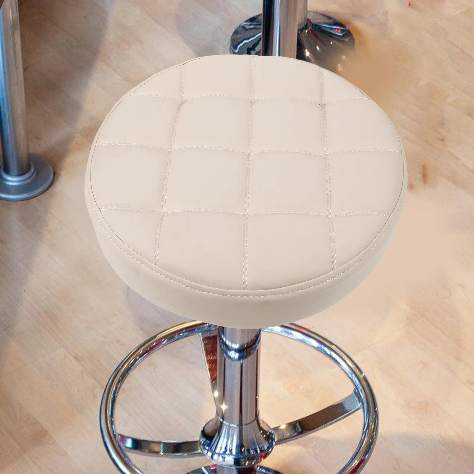 Stool PU Seating Part Round Chair Replacement Seat Wear Resistant Comfortable Bar Stool Accessory Restaurant Home School Use