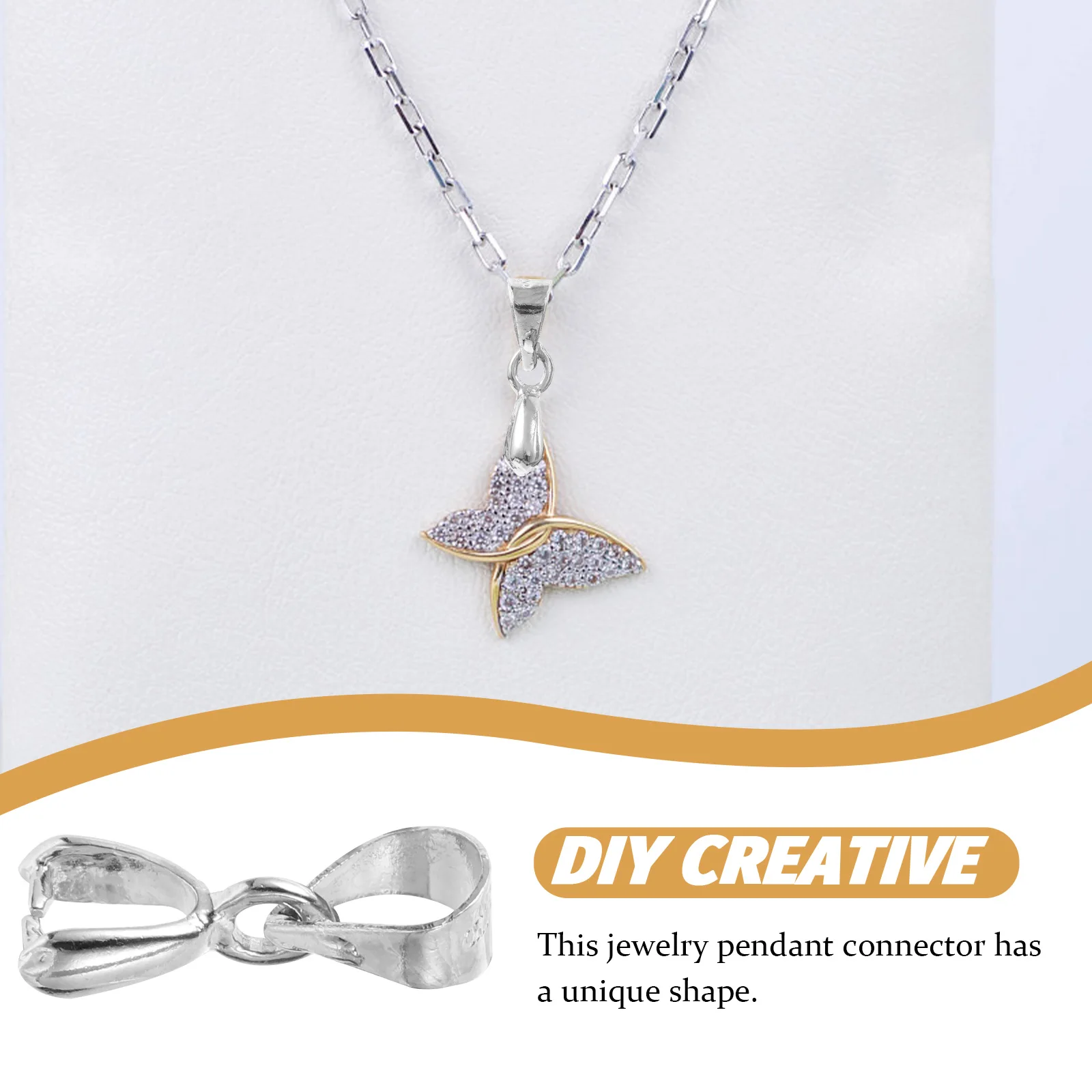 

100 шт., застежки-подвески для ювелирных изделий, легкие, прочные, простые в использовании, DIY ожерелье, браслет, соединительные пряжки для изготовления подвесок