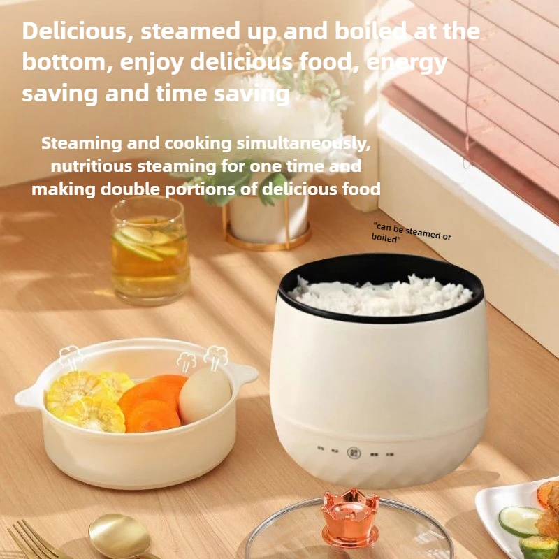 220V 電気炊飯器多機能統合 1.8L シングル小型炊飯器圧力鍋家庭用食品ウォーマー