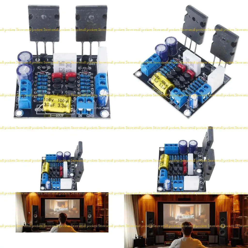 

R1WD 2SC5200 2SA1943 100W Mono HiFi Power Amplifier Board for Home Sound Application